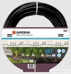   Gardena MD csepegtető cső készlet 
növénysorokhoz, süllyeszthető 13mm/50m