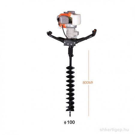 Kasei 3WT-300A gödörfúró 51.7cm3, 1,3kw 100mm fúrószárral