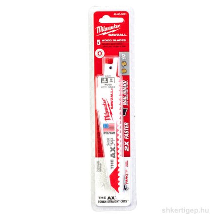 Milwaukee Szablyafűrészlapok 150/5/3,2 mm Bimetál, Co 5 db