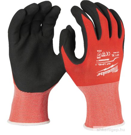 Milwaukee Vágásbiztos védőkesztyű - 1/A  - XL/10-1pár