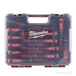   Milwaukee VDE Csavarhúzó 3 oldalú markolattal  12 darabos készlet (SL2.5 / SL3