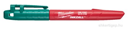 Milwaukee INKZALL™ Jelölő filc Vékony tartós hegyű Zöld - 1 db
