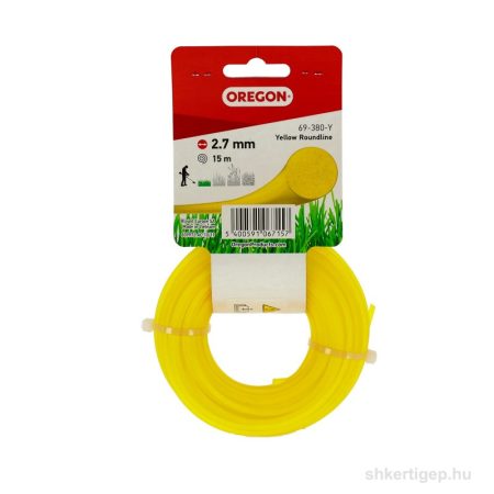 Damil 2.7mm kerek Oregon  15m sárga akasztóval