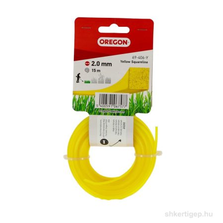 Damil 2.0mm szögletes Oregon  15m sárga akasztóval