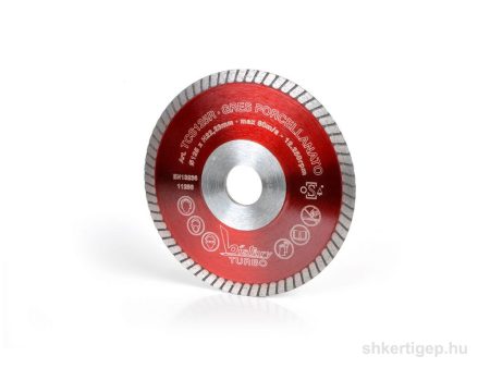 Montolit TCS125R vágókorong porcelán csempéhez/kemény kerámiához O 125 mm M22.2