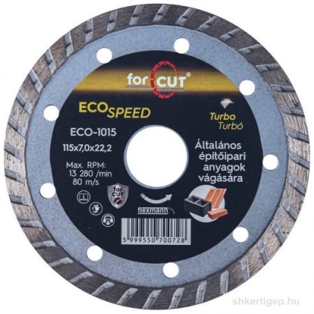 Flexmann For Cut gyémánttárcsa ECO 115x2,6x7x22,2 univerzális