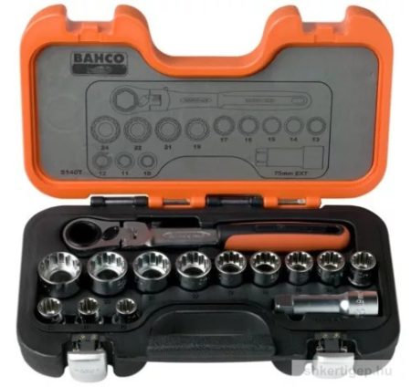 BAHCO Átmenős dugókulcs klt. 10-24mm 14részes