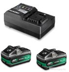   Hikoki Szupergyorstöltő 2 x BSL36B18 (36V/18V - 4/8 Ah) + UC18YSL3
